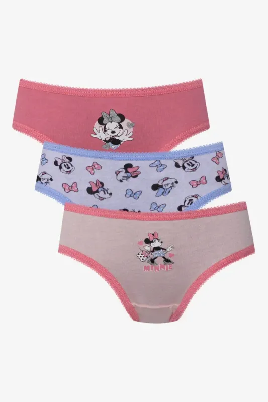 Minnie Mouse 3 Pack Bikini Panties Pink And Lilac sold by Ackermas