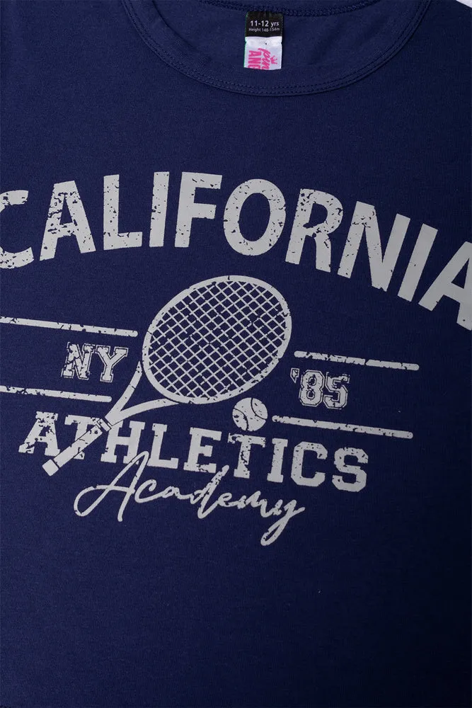 Cropped T-Shirt Navy sold by Ackermas product image thumbnail 2