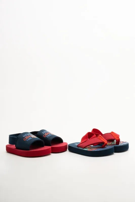 2 Pack Sandals Navy And Red sold by Ackermas