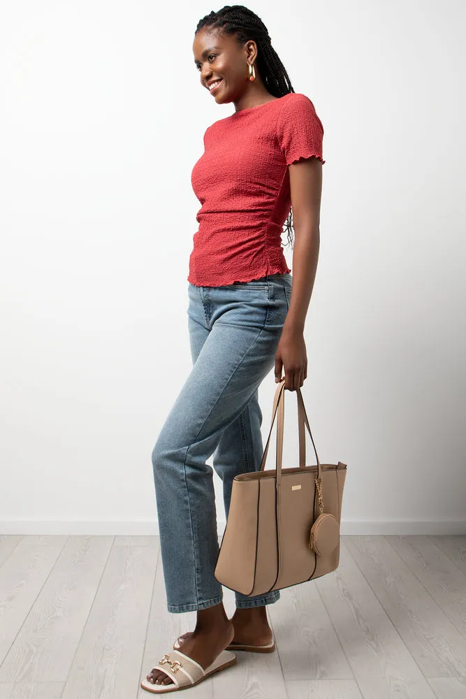 Lettuce Edge Bubble Knit Short Sleeve T-Shirt sold by Ackermas product image thumbnail 2