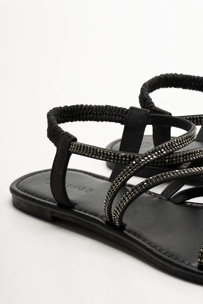 Diamante Strappy Sandal Black sold by Ackermas product image thumbnail 4