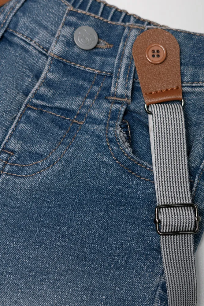 Denim with Braces Mid Blue sold by Ackermas product image thumbnail 2