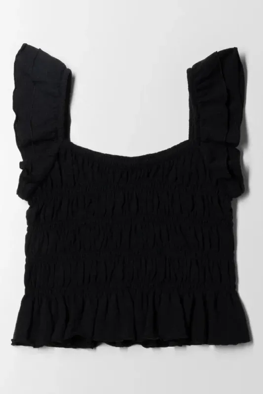 Frill Top Black sold by Ackermas