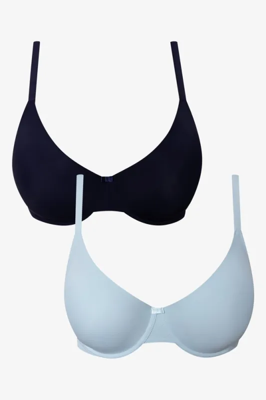 2 pack T-Shirt Bras Blue & Navy sold by Ackermas
