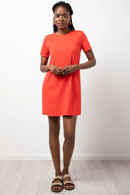 Short Sleeve T-Shirt Dress Orange sold by Ackermas