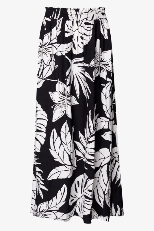 Tropical Relaxed Pants Black sold by Ackermas