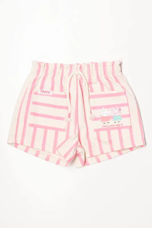 Peppa Pig Shorts Pink And Cream sold by Ackermas