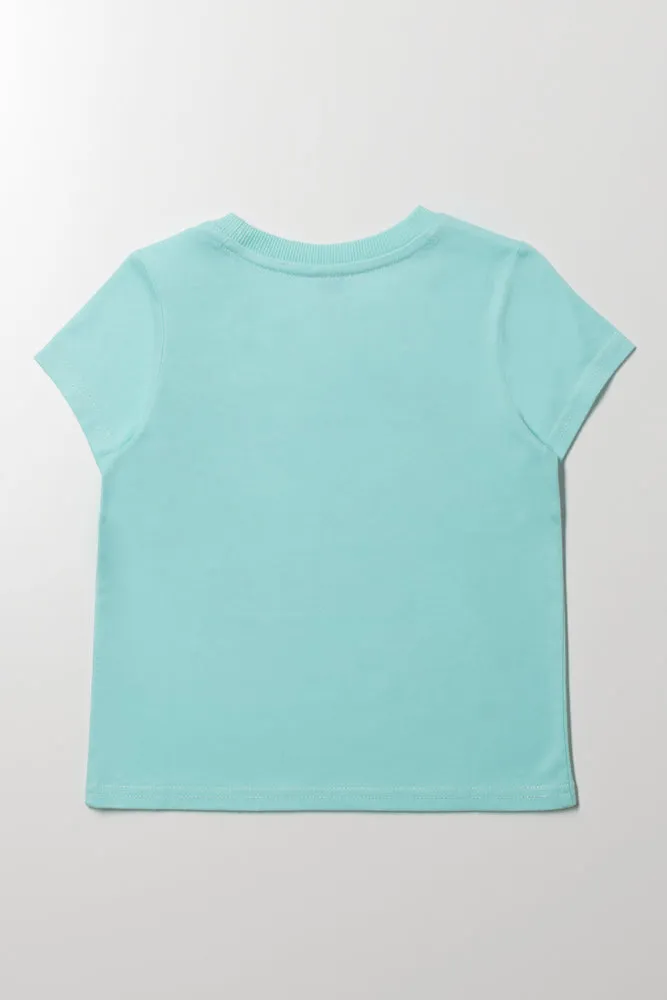 Mermaid Short Sleeve T-Shirt Blue sold by Ackermas product image thumbnail 3