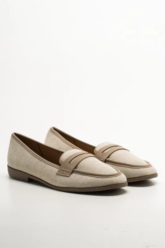 Two Tone Loafers Natural sold by Ackermas