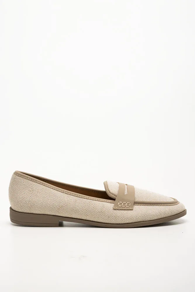 Two Tone Loafers Natural sold by Ackermas product image thumbnail 2