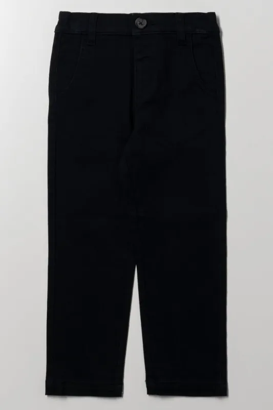 Chino Pants Black sold by Ackermas