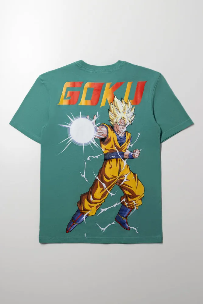Dragon Ball Z Short Sleeve T-Shirt Teal sold by Ackermas product image thumbnail 3
