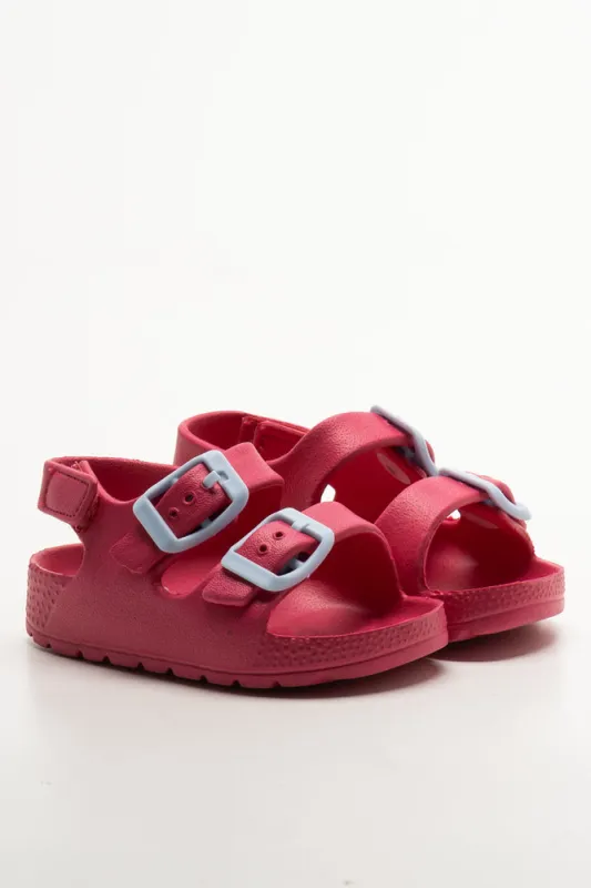 Double Band Sandals Pink sold by Ackermas
