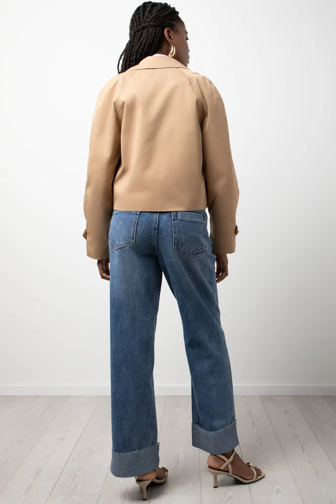 Cropped Trench Jacket Natural sold by Ackermas product image thumbnail 3