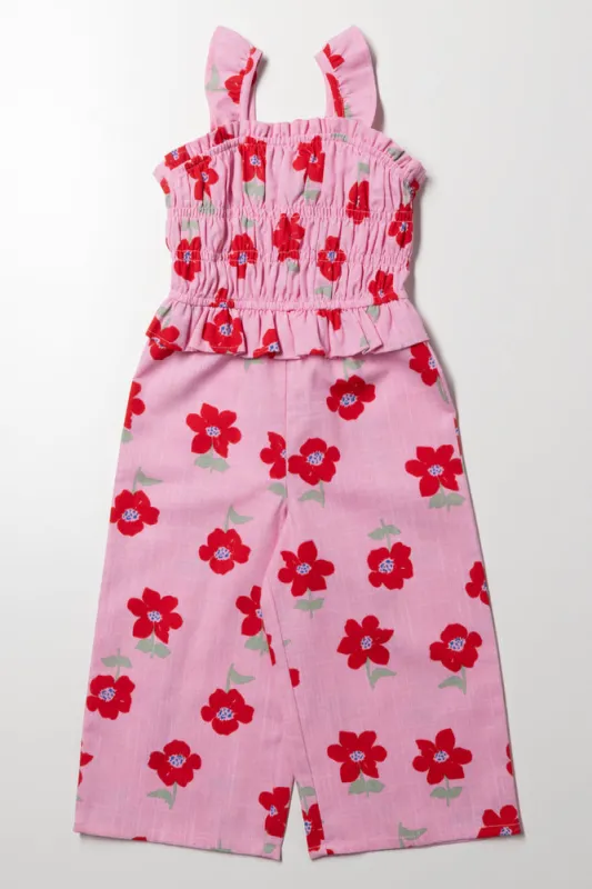 Floral Jumpsuit Pink sold by Ackermas
