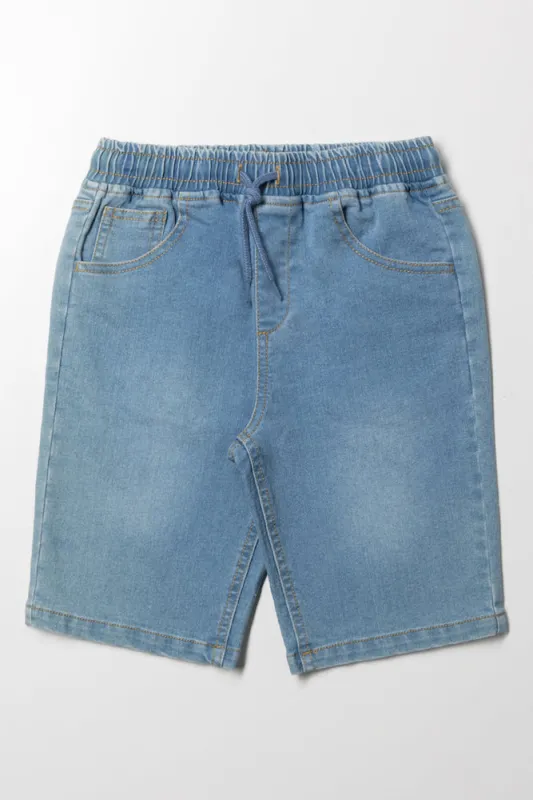 Denim Shorts Light Blue sold by Ackermas