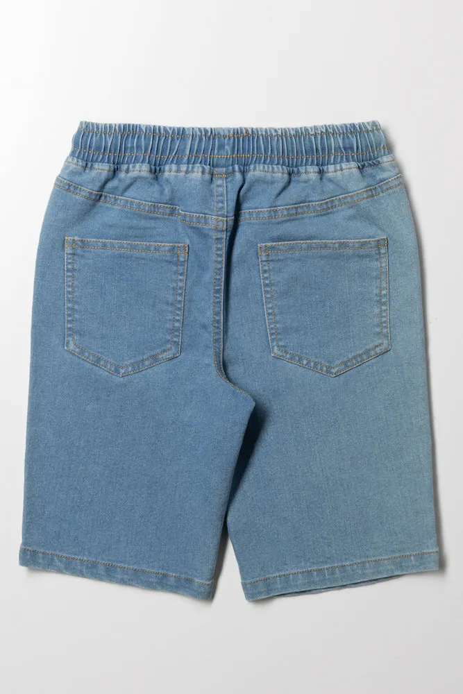 Denim Shorts Light Blue sold by Ackermas product image thumbnail 3