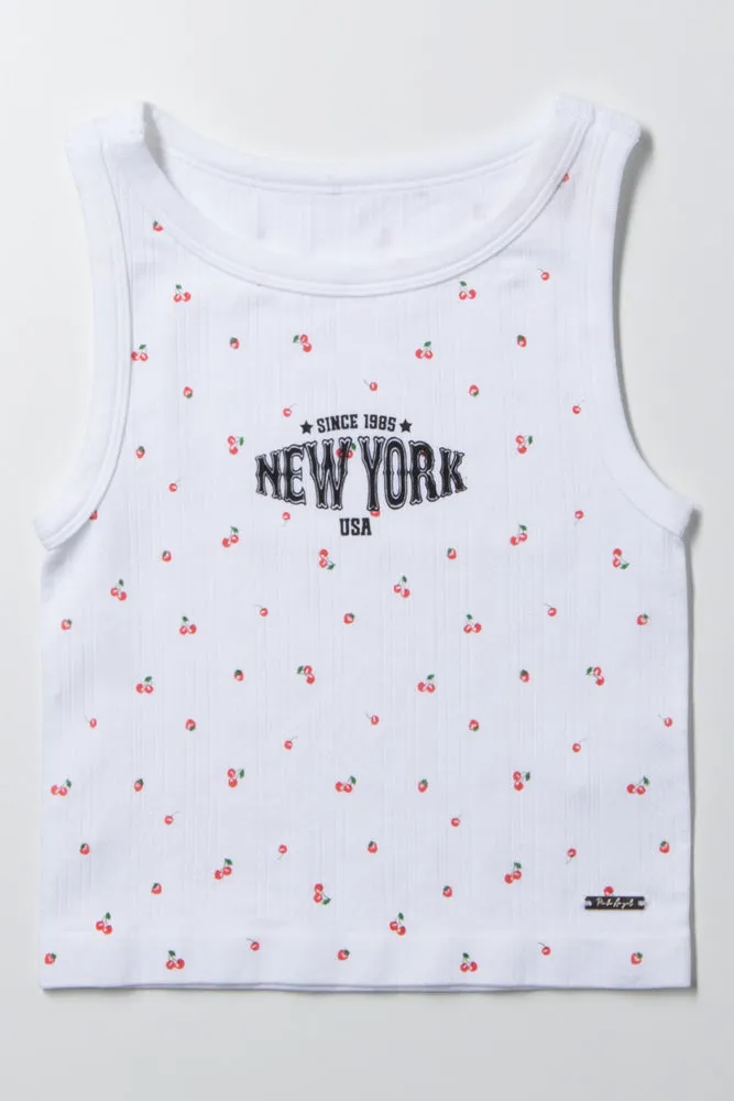 Seamless Vest White sold by Ackermas