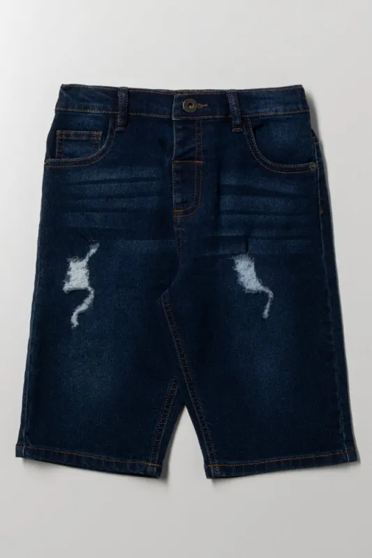 Denim Shorts Indigo sold by Ackermas