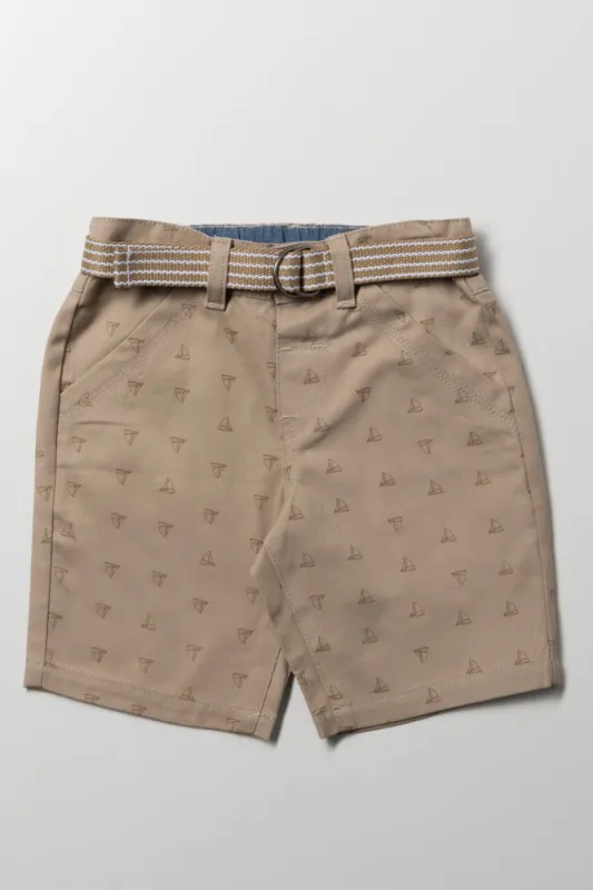 Chino Shorts Natural sold by Ackermas