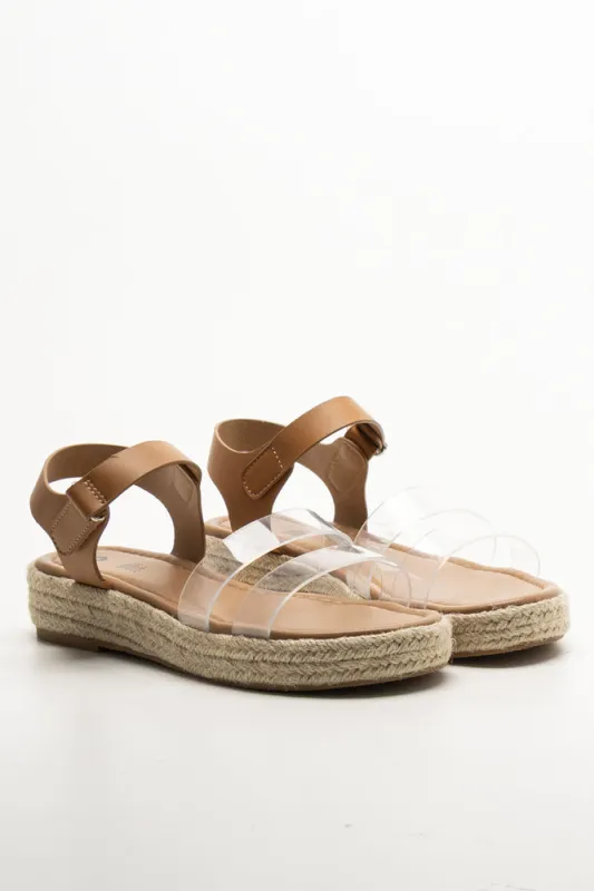 Platform Espadrille Sandals Natural sold by Ackermas