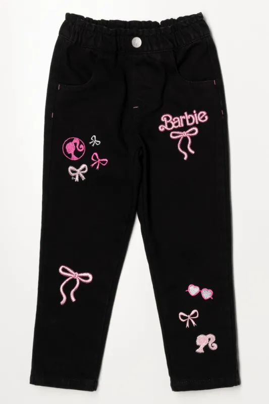 Barbie Paperbag Denim Jeans Black sold by Ackermas
