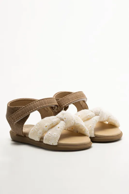 Sandals Cream And Natural sold by Ackermas