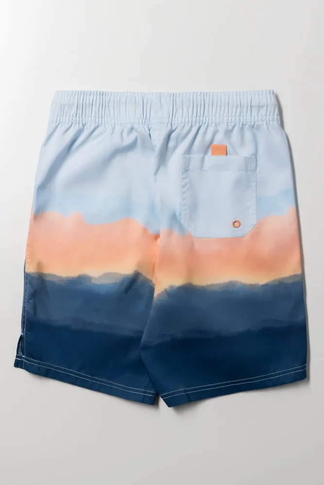 Stripe Swim Shorts Blue sold by Ackermas product image thumbnail 3