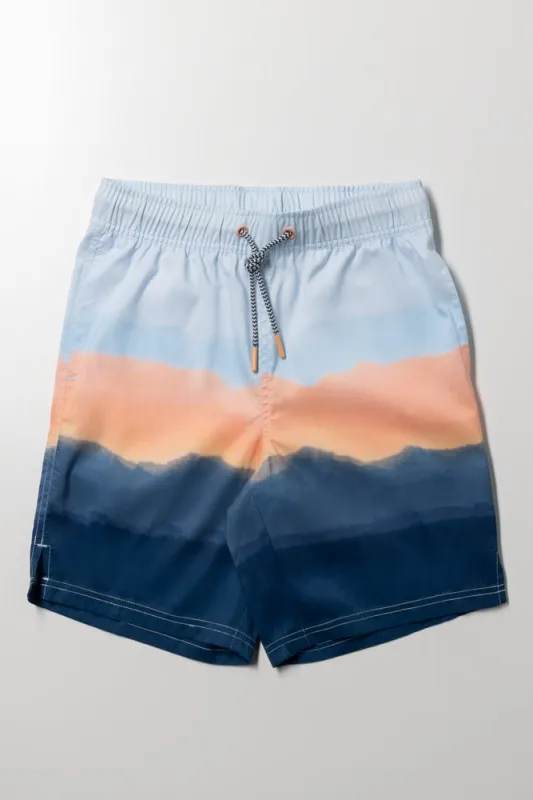 Stripe Swim Shorts Blue sold by Ackermas