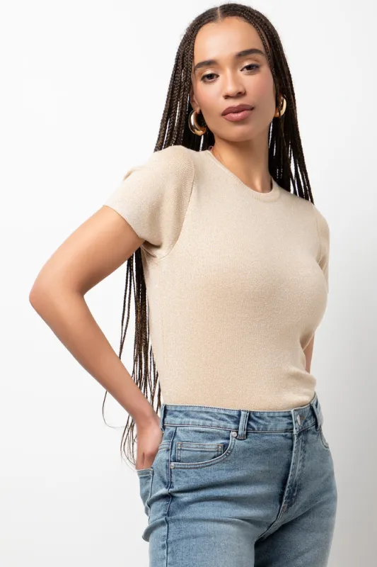 Crew Neck Top Natural sold by Ackermas