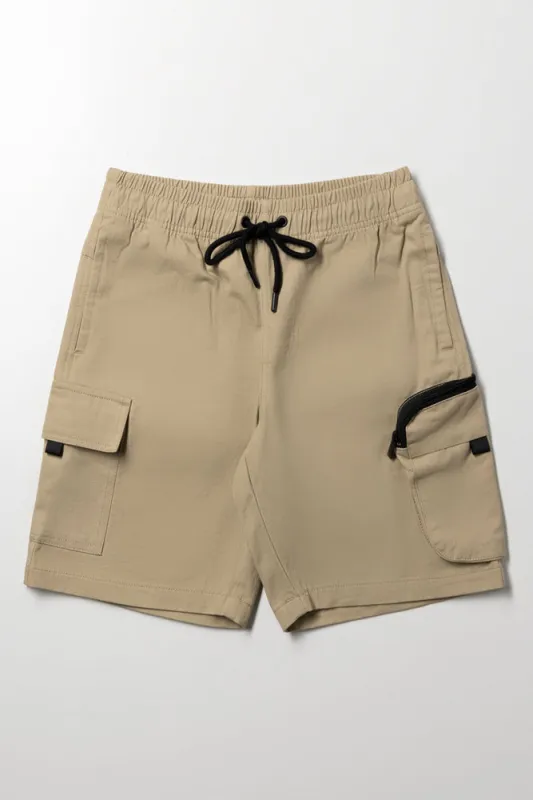 Cargo Shorts Natural sold by Ackermas