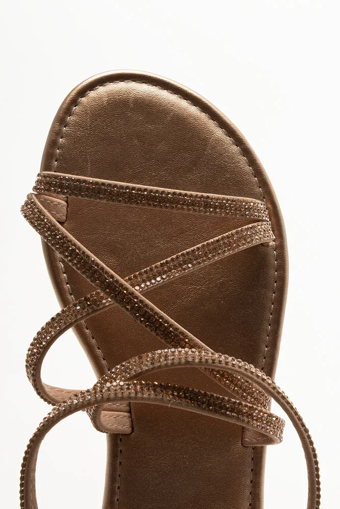 Diamante Strappy Sandals Natural sold by Ackermas product image thumbnail 5