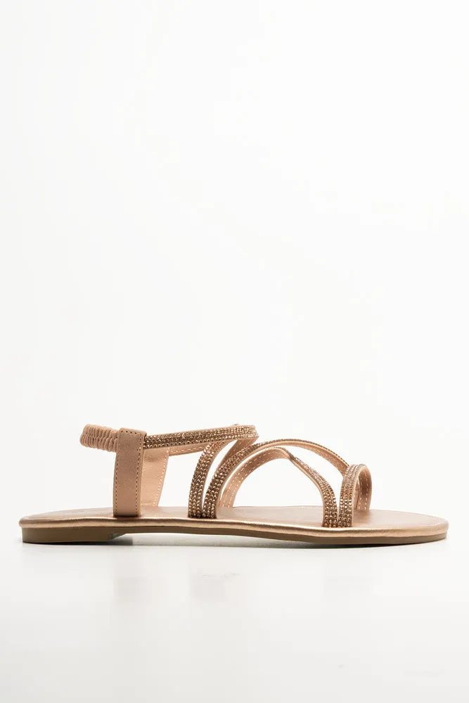Diamante Strappy Sandals Natural sold by Ackermas product image thumbnail 2