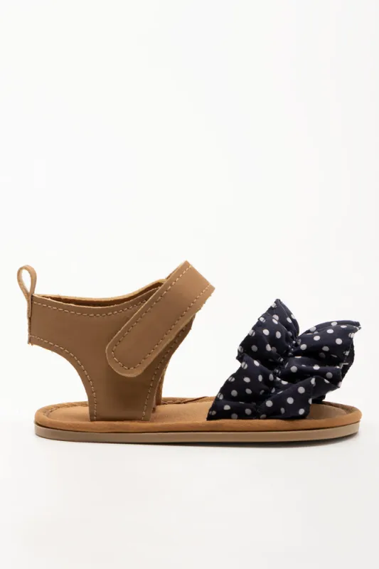 Frill Sandals Black And Natural sold by Ackermas