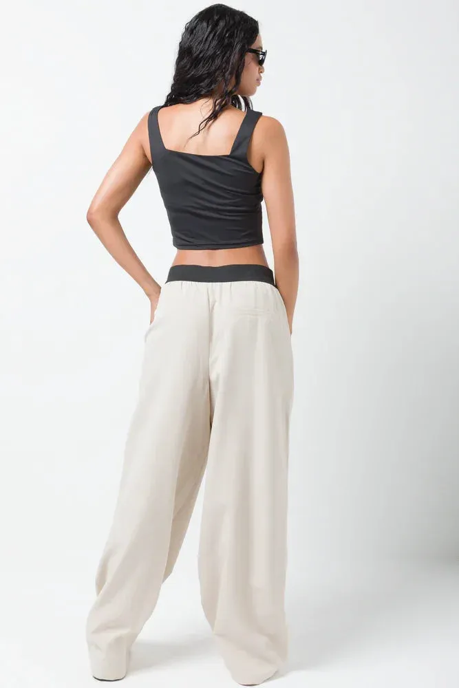 Slinky Crop Square Neck Vest Black sold by Ackermas product image thumbnail 3