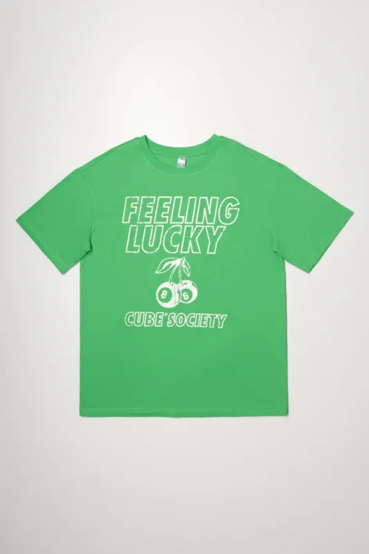 Oversized Graphic T-Shirt Green sold by Ackermas