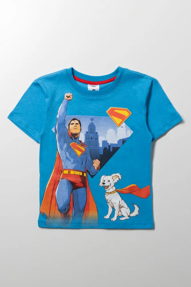 Superman T-Shirt Blue sold by Ackermas