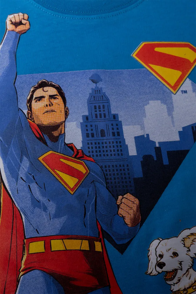 Superman T-Shirt Blue sold by Ackermas product image thumbnail 2