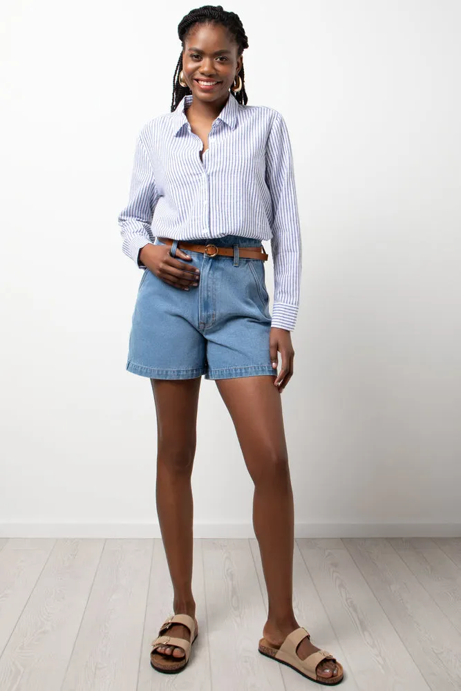 PaperBag Shorts with Belt Blue sold by Ackermas