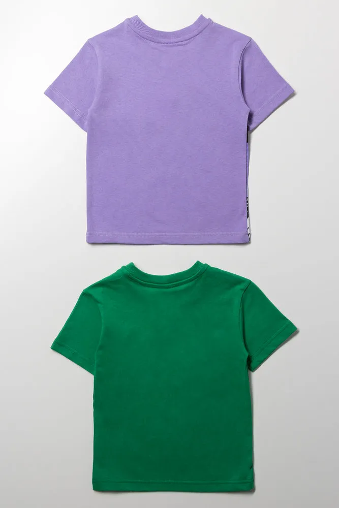 Hulk 2 Pack Short Sleeve T-Shirts Green And Purple sold by Ackermas product image thumbnail 4