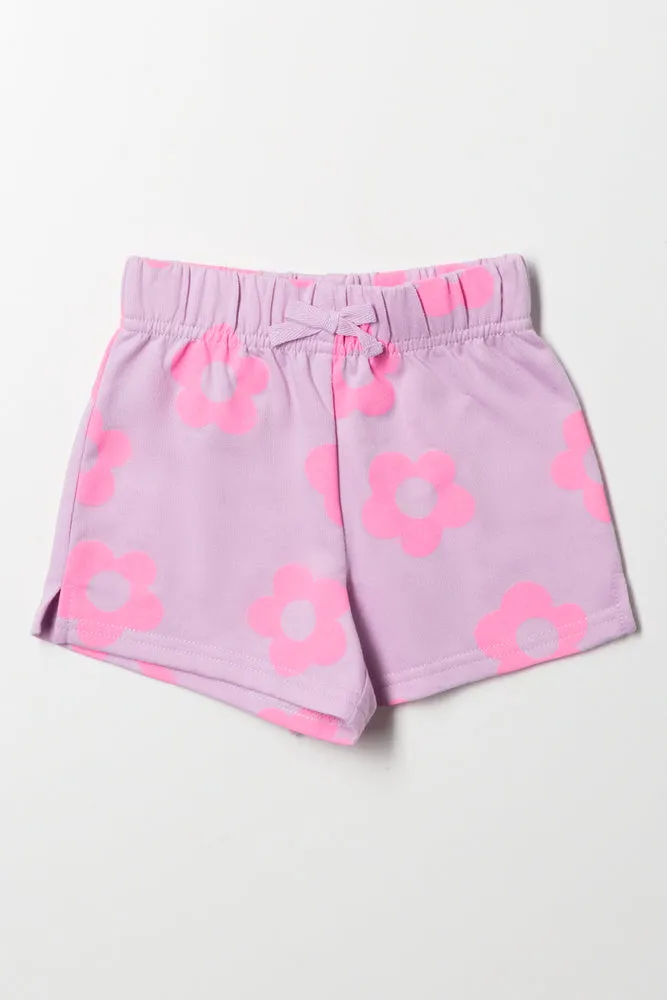 Flower Shorts Lilac sold by Ackermas