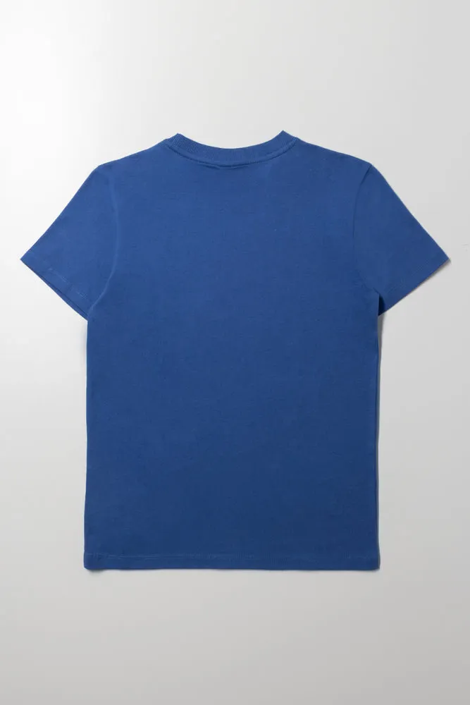 Short Sleeve T-Shirt Blue sold by Ackermas product image thumbnail 3