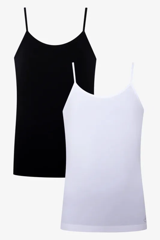 2 Pack Seamfree Vests Black And White sold by Ackermas