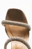 Diamante Mule Block Heel Natural sold by Ackermas
