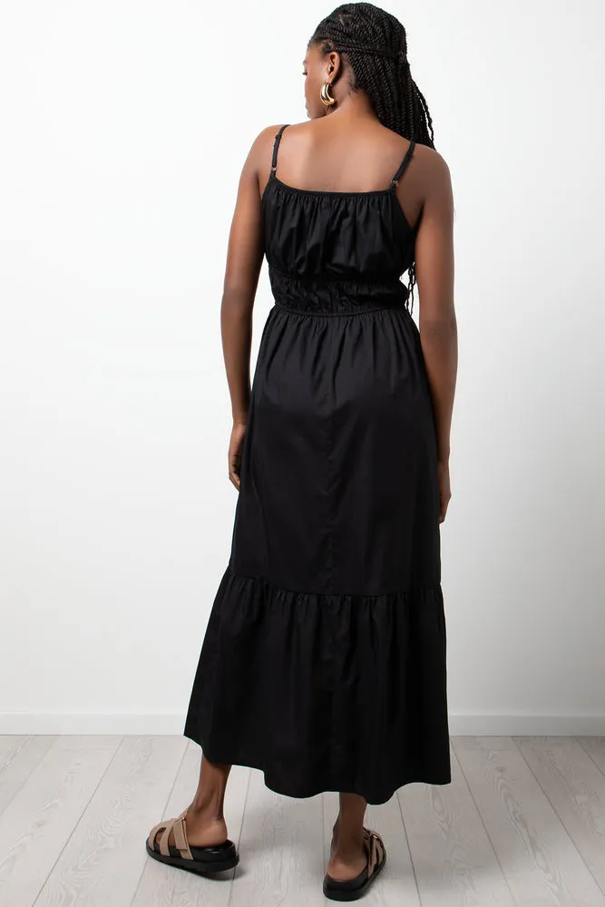 Tiered Maxi Dress Black sold by Ackermas product image thumbnail 3