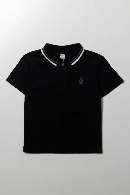 Short Sleeve Golfer Black sold by Ackermas