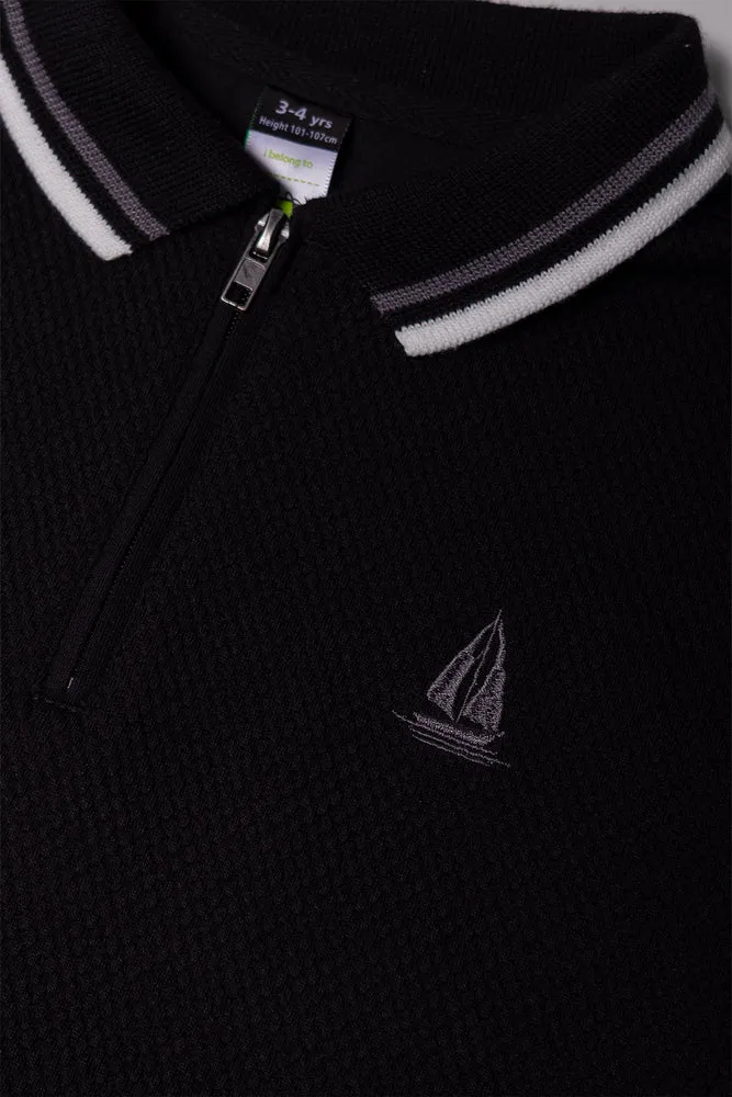 Short Sleeve Golfer Black sold by Ackermas product image thumbnail 2