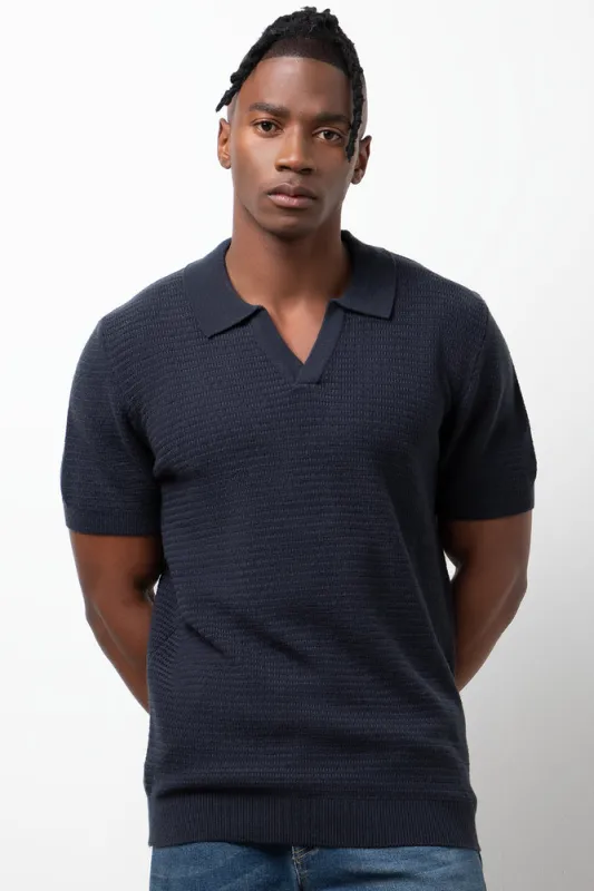Knit Golfer Navy sold by Ackermas