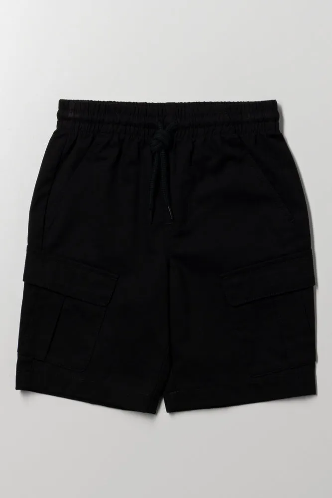 Cargo Shorts Black sold by Ackermas