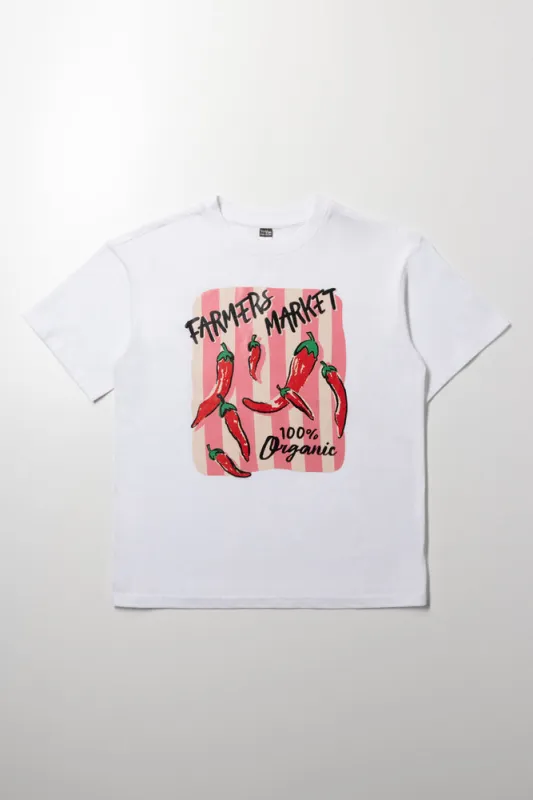 Oversized T-Shirt White sold by Ackermas